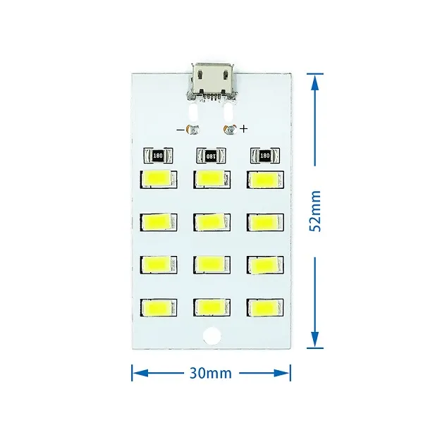 Module 12 LED chiếu sáng dùng nguồn 5V micro USB - LED công suất | Điện ...