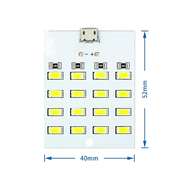 Led Module 164x110 Module 16 LED chiếu sáng dùng nguồn 5V micro USB - LED công suất | Điện ...