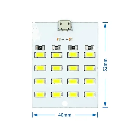 Micro Led Module 5v Module 16 LED chiếu sáng dùng nguồn 5V micro USB - LED công suất | Điện ...