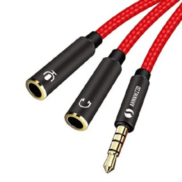 Product image of Cáp chia audio 3.5mm đực sang 2 đầu cái