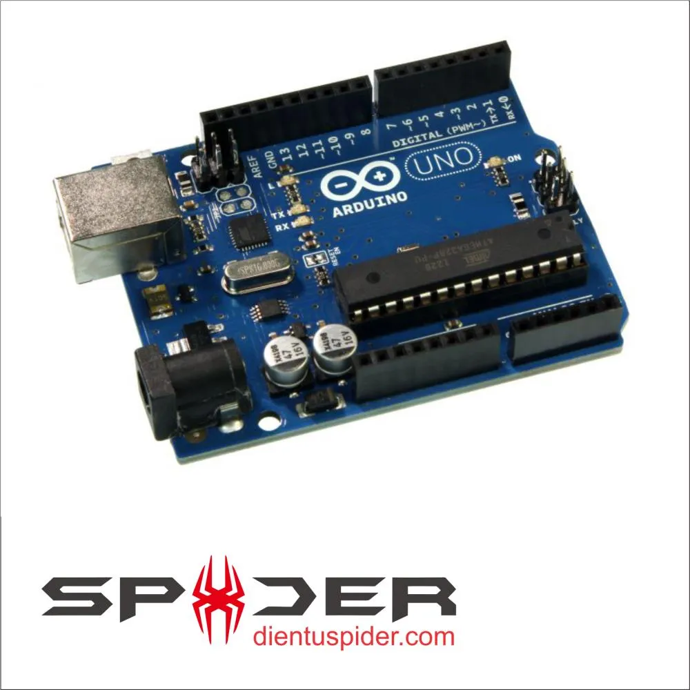 ARDUINO UNO R3 chip cắm ATMEGA16U2 - Arduino | Điện tử Spider