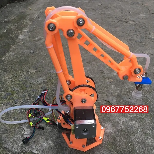 Product image of Cánh tay robot in 3D sử dụng động cơ bước 42 (lắp ráp sẵn) dạng hút chân không hoặc tay gắp