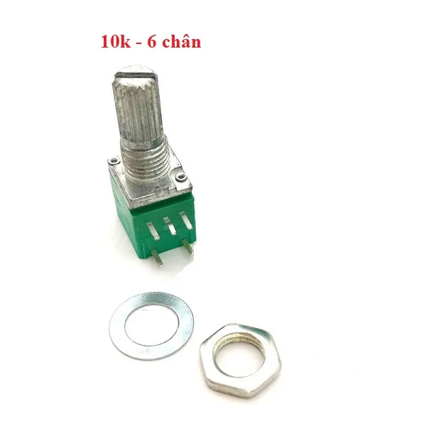 Product image of Chiết áp âm thanh nối đơn 10K 6 chân Rv097N