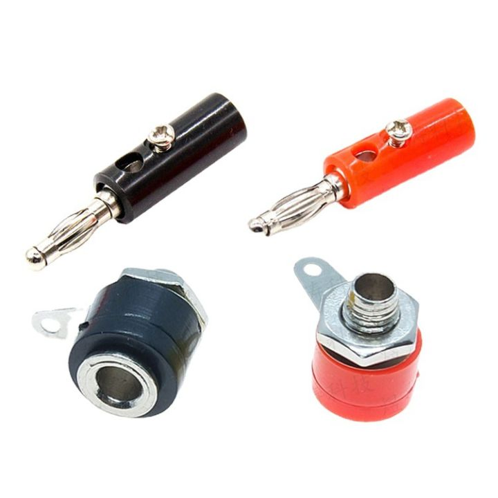 Product image of Jack bắp chuối màu đen 4mm (đực+cái)